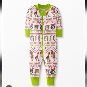 Hanna Andersson Dr. Seuss Grinch Baby Zip Sleeper Pajamas